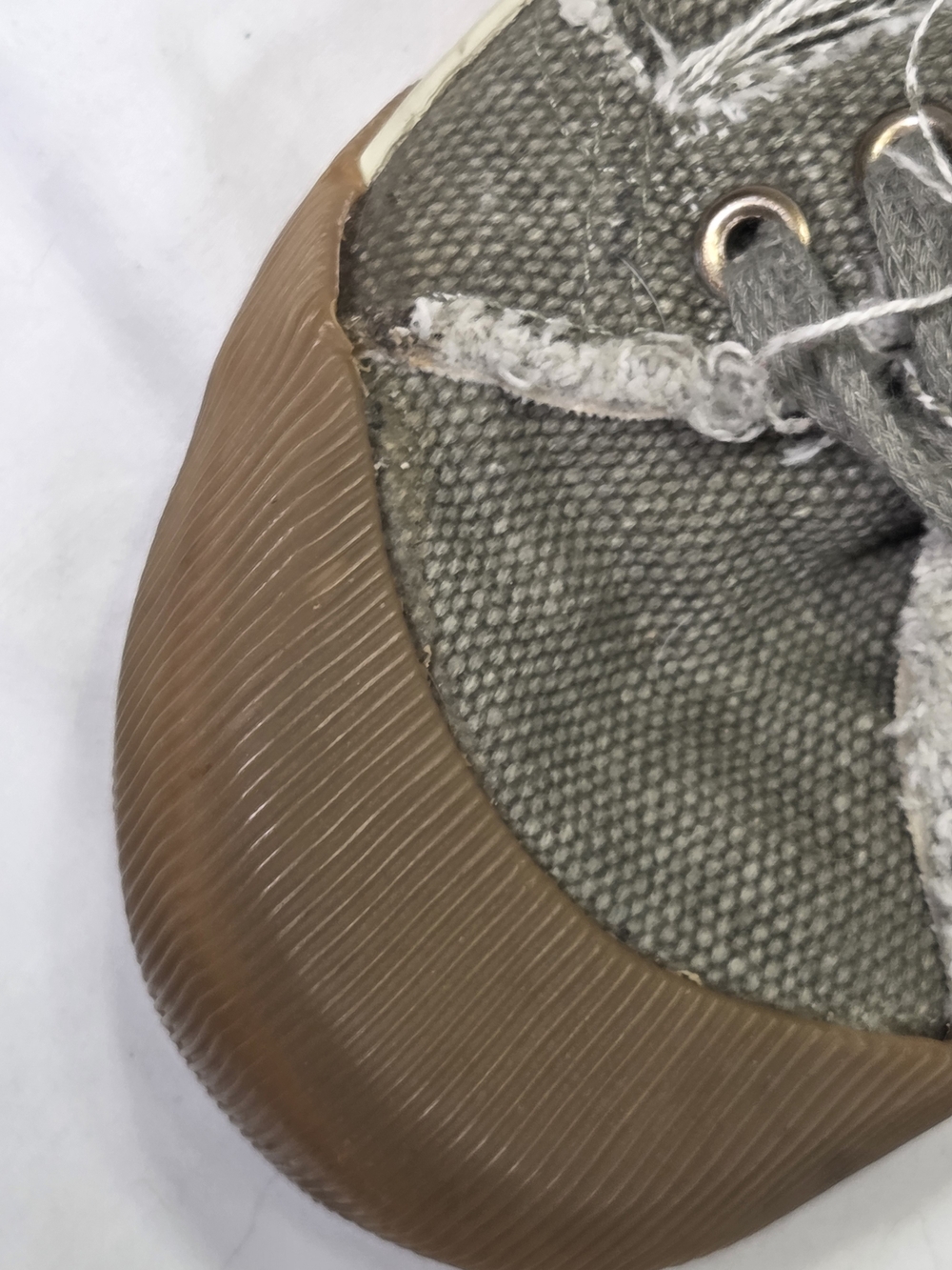 Steve Madden P-Jolt Patchwork Deconstructed Shag Sneakers Olive Green Woman Sz 7 - Picture 11 of 14